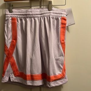 Girls Nike basketball shorts lavender/coral size large